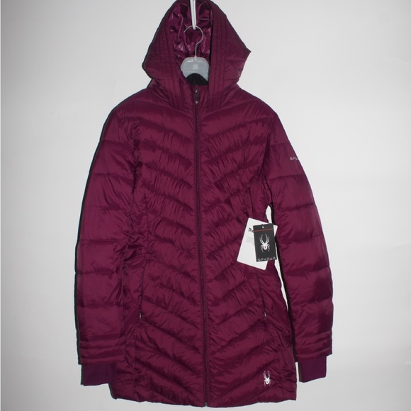 Spyder Women's Purple Puffer Jacket - Picture 1 of 7